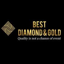 best diamond &gold quality is not a chance of event