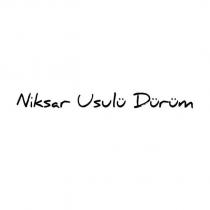 niksar usulü dürüm