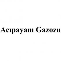 acıpayam gazozu