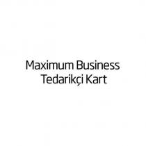 maximum business tedarikçi kart