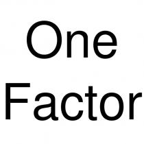 one factor
