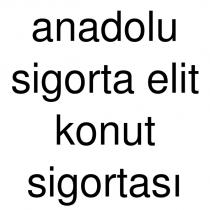 anadolu sigorta elit konut sigortası
