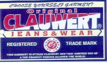 chose yourself garment original clauwert jeans&wear