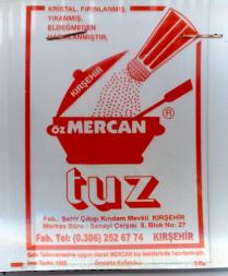 kırşehir öz mercan tuz