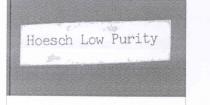 hoesch low purity
