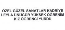 özel güzel sanatlar kadriye leyla ünügür yüksek öğrenim kız öğrenci yurdu