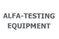 alfa-testing eqipment
