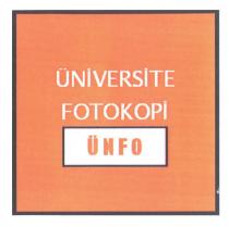 üniversite fotokopi ünfo