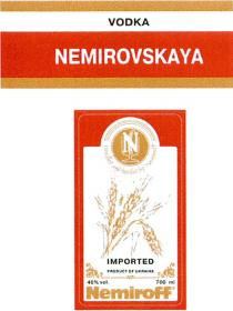 vodka nemirovskaya nemiroff