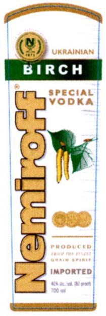 nemiroff birch ukrainian special vodka
