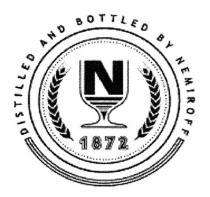 n 1872 distilled and bottled by nemiroff
