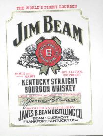 the world´s finest bourbon jim beam kentucky straight bourbon whiskey