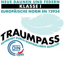 neue daunen und federn klasse i europaische norm en 12934 traumpass sicherheit durch kontrollierte qualitat din geprüft