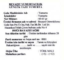 beyazıt yumurtacılık günlük taze yumurta