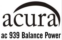 acura ac 939 balance power