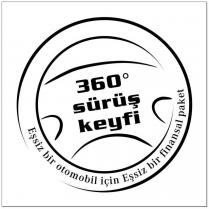 360 sürüş keyfi eşsiz bir otomobil için eşsiz bir finansal paket