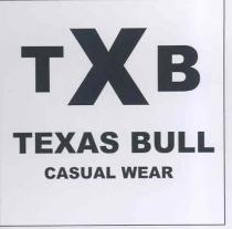 txb texas bull casual wear