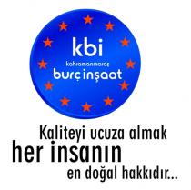 kbi kahramanmaraş burç inşaat kaliteyi ucuza almak her insanın en doğal hakkıdır