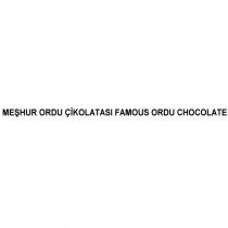 meşhur ordu çikolatası famous ordu chocolate