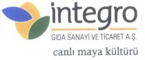 integro gıda sanayi ve ticaret a.ş. canlı maya kültürü