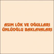 asım lök ve oğulları ünlüoğlu baklavaları