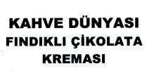 kahve dünyası fındıklı çikolata kreması