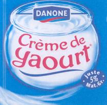 danone cremede yaourt juste 5% mat.gr.