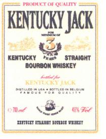 kentucky jack straight bourbon whiskey