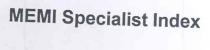 memi specialist index