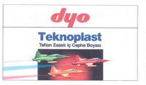 dyo teknoplast teflon esaslı iç cephe boyası
