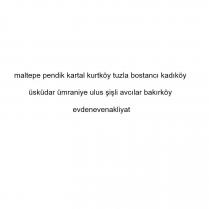 maltepe pendik kartal kurtköy tuzla bostancı kadıköy üsküdar ümraniye ulus şişli avcılar bakırköy evdenevenakliyat