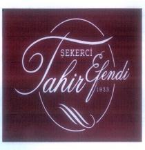 şekerci tahir efendi 1933
