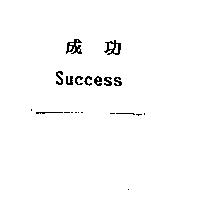 成功 Success