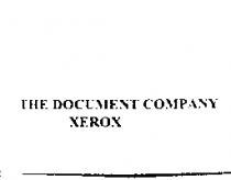 THE DOCUMENT COMPANY XEROX