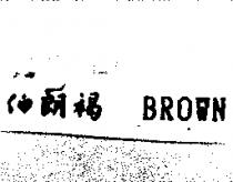 伯朗褐 BROWN