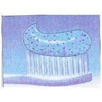 SPECKLED TOOTHPASTE (Blue Gel with Dark Blue,Light Blue & Green Speckles)
