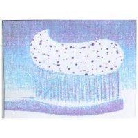 SPECKLED TOOTHPASTE White Paste With Drark Blue & White Speckles