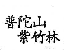普陀山紫竹林