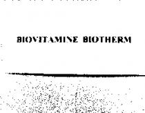 BIOVITAMINE BIOTHERM