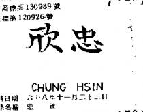 忠欣 CHUNG HSIN 