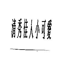 清秀佳人小可愛