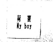荷寶 My boy
