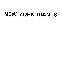 NEW YORK GIANTS