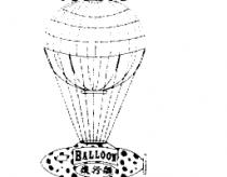 飛行船及圖 BALLOON