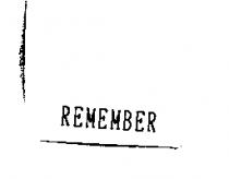 REMEMBER