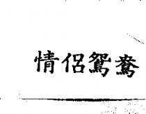 情侶鴛鴦