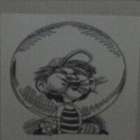BOY WITH A BUBBLE GUM BUBBLE Design