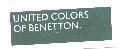 UNITED COLORS OF BENETTON. in a green rectangle onthe left