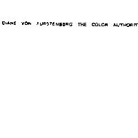 DIANE VON FURSTENBERG THE COLOR AUTHORITY