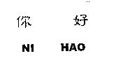 你好 NI HAO